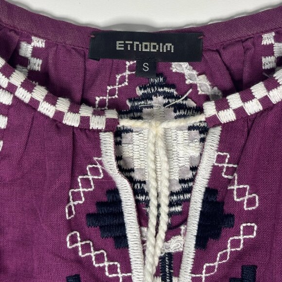 100% linen Etnodim boho blouse - Picture 8 of 10